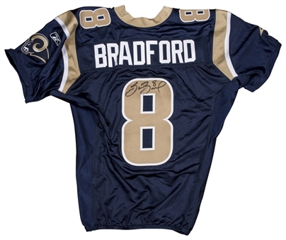 2011 Sam Bradford Game Used St. Louis Rams Road Jersey Worn Vs. Philadelphia Eagles On 9/11/11
